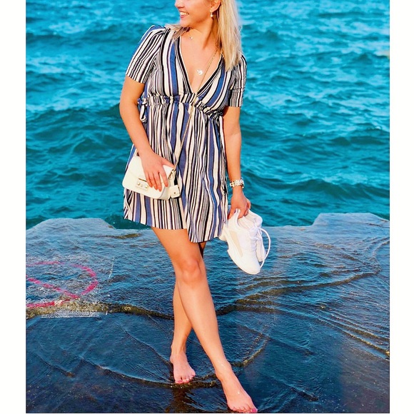Zara Dresses & Skirts - ‼️SOLD‼️ Zara Striped Mini Dress